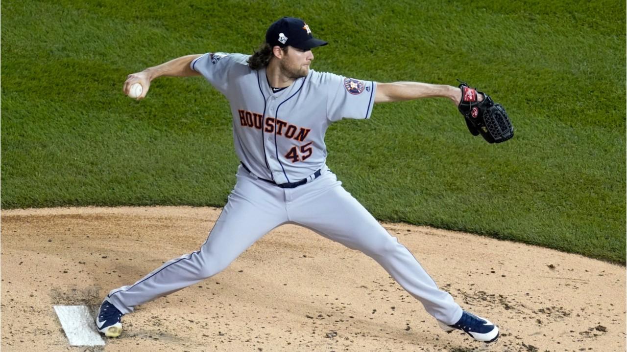 A pair of social media personalities claim they've been banned indefinitely from Major League Baseball stadiums. This is the punishment they received for exposing their breasts to Astros pitcher Gerrit Cole during game 5 of the World Series.