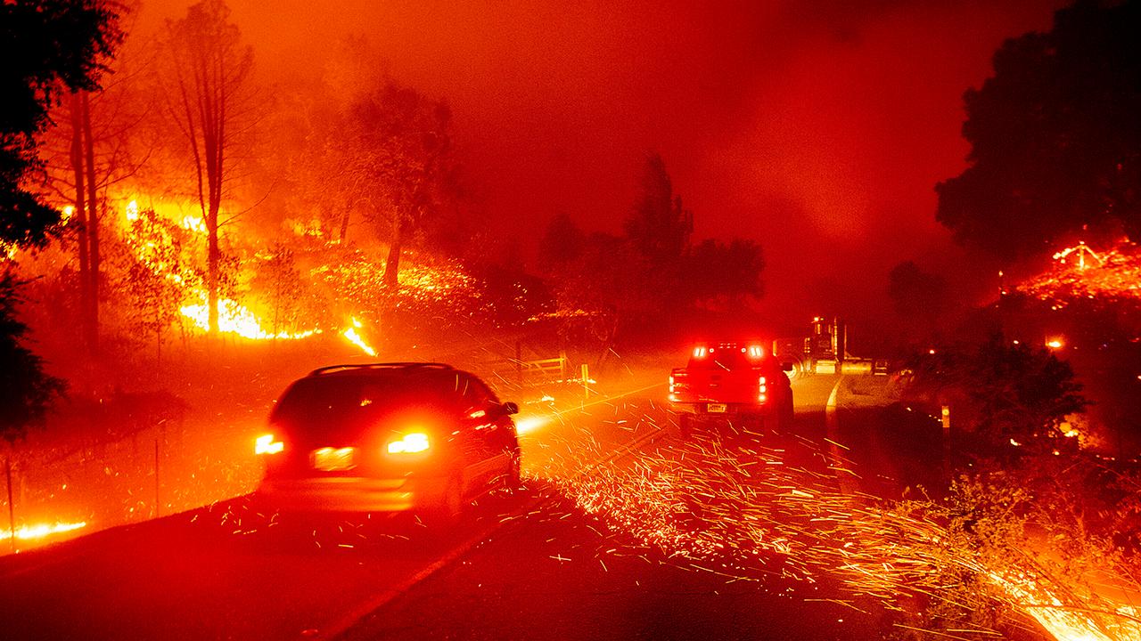 New video from the ground shows obstacles facing firefighters in California