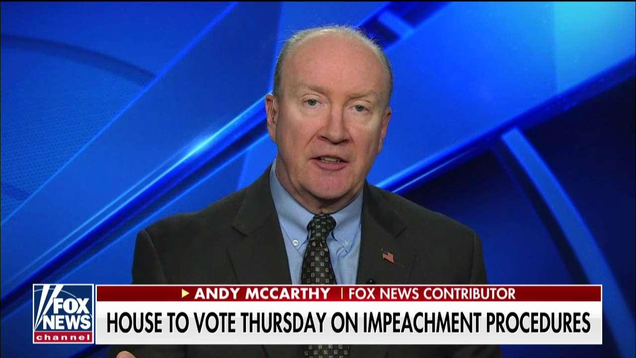 Andy McCarthy weighs in on the House's impeachment vote this week