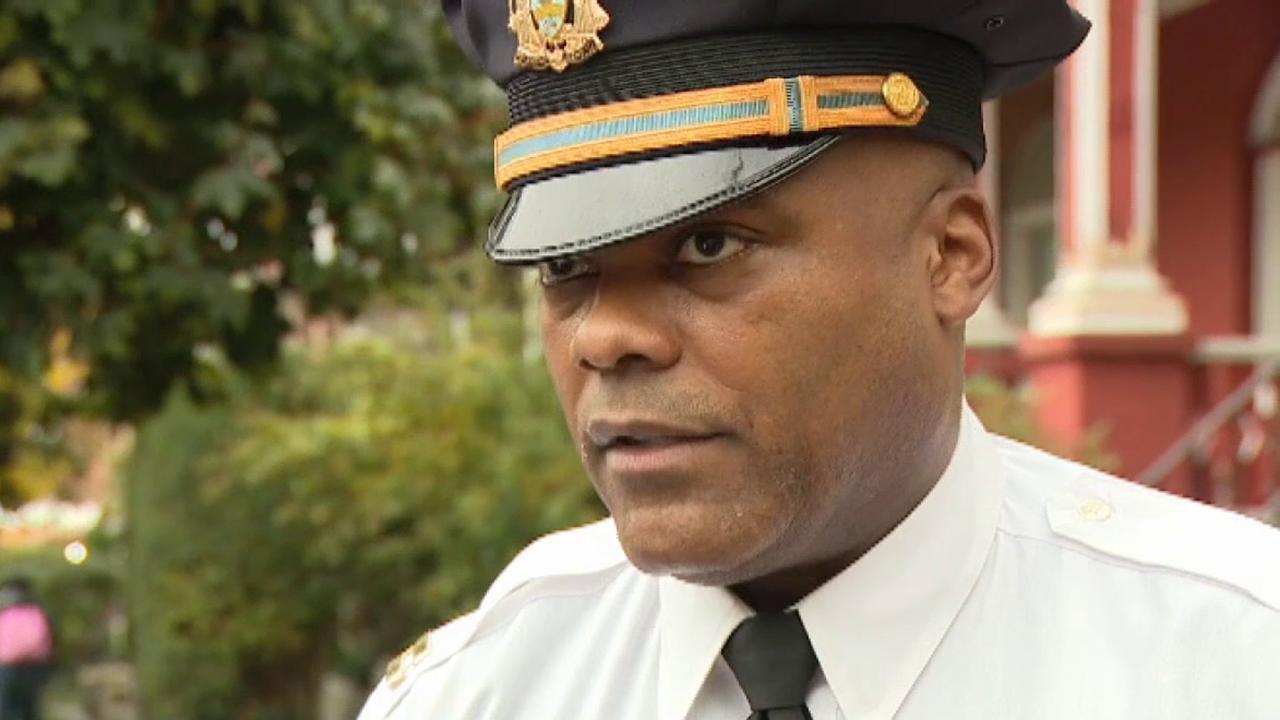 Philadelphia police captain talks to the media after a family was found dead in their home	