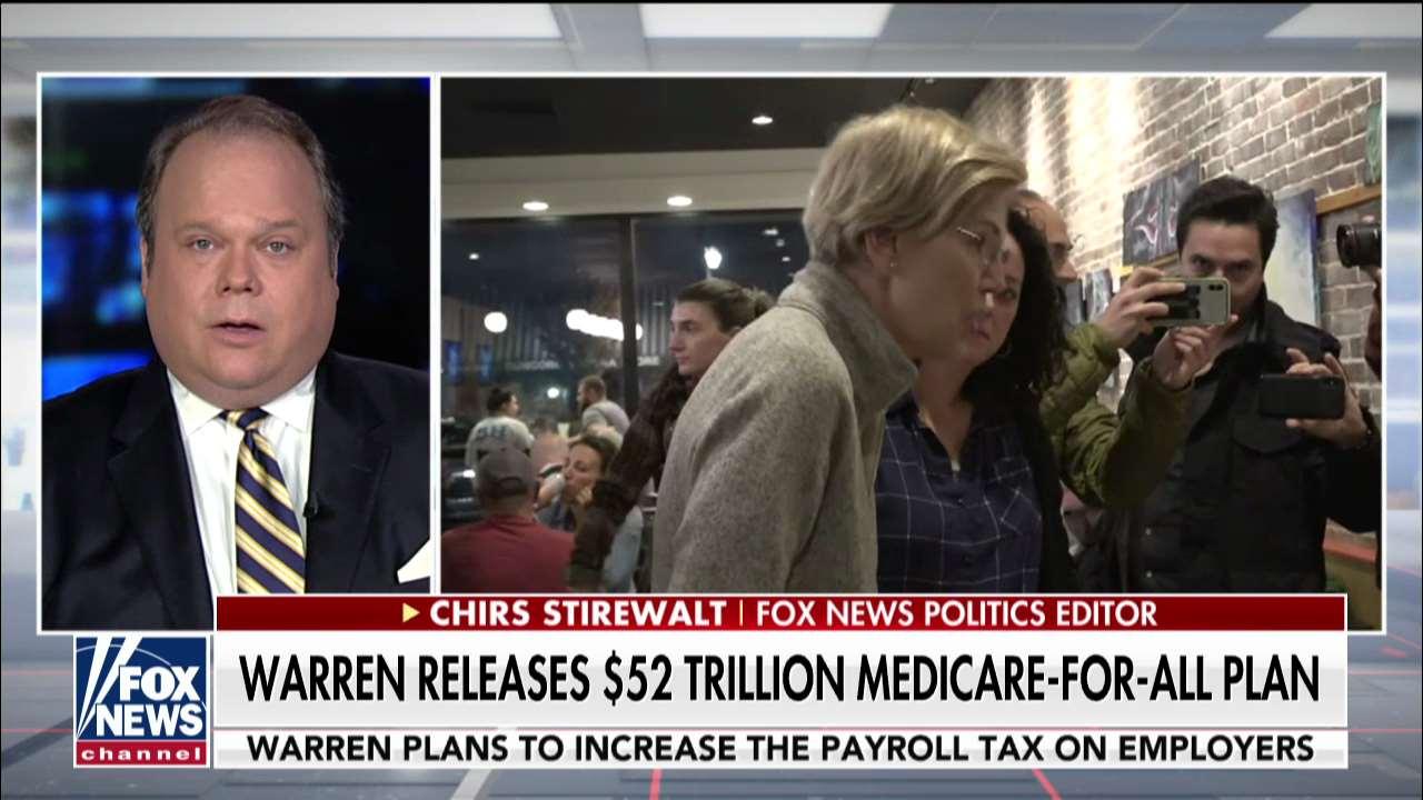 Chris Stirewalt: Warren's 'Medicare-for-All' rollout is a 'disaster'