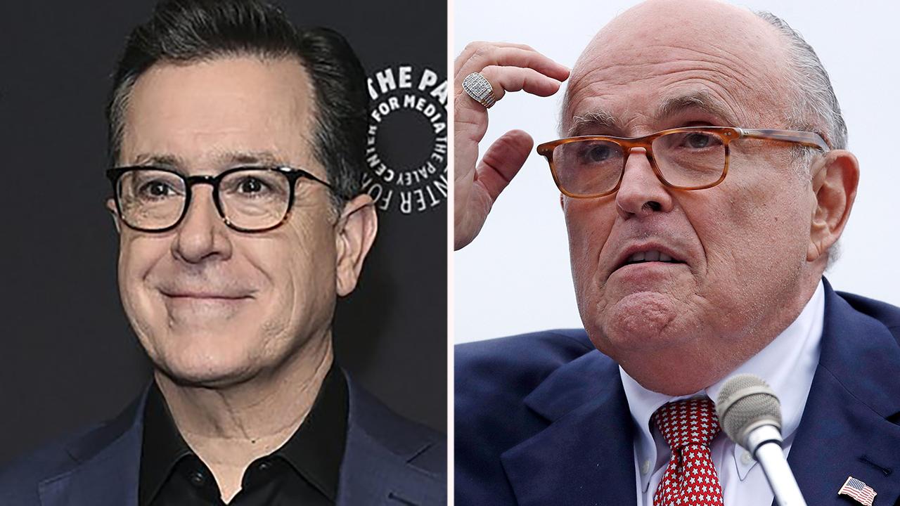 Stephen Colbert rips Rudy