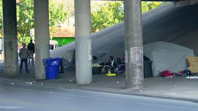 Cleanup begins at homeless camps in Austin, Texas