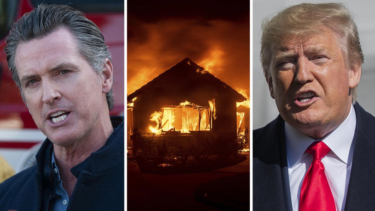 Trump, Newsom feud over handling of California wildfire crisis