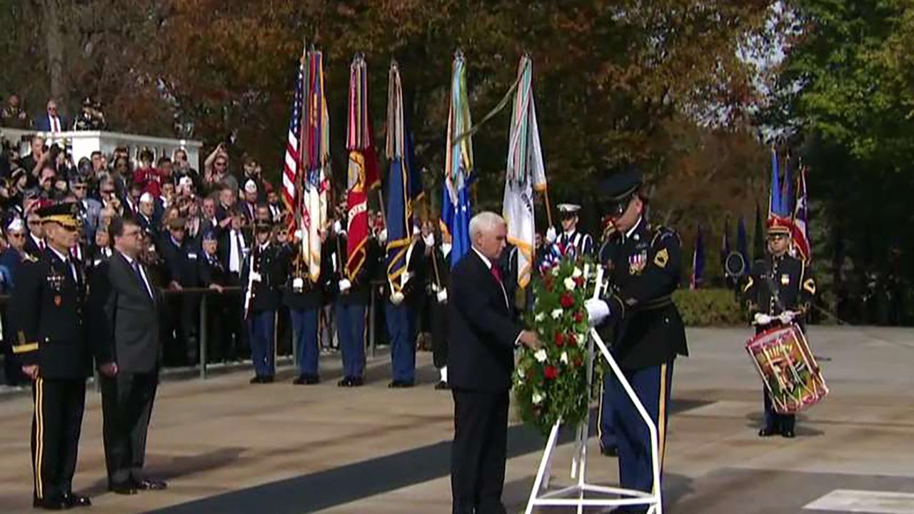 Vice President Pence lays wreath at the Tomb of the Unknown Soldier