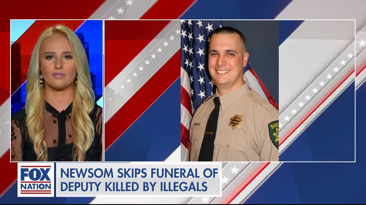 Tomi Lahren slams Gov. Newsom after he skips funeral of Deputy killed by illegal immigrants