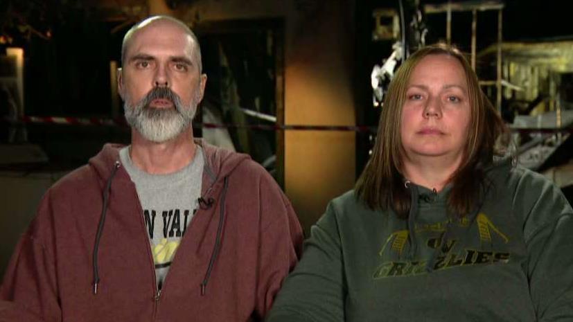 California couple blames power cuts for losing home in fire