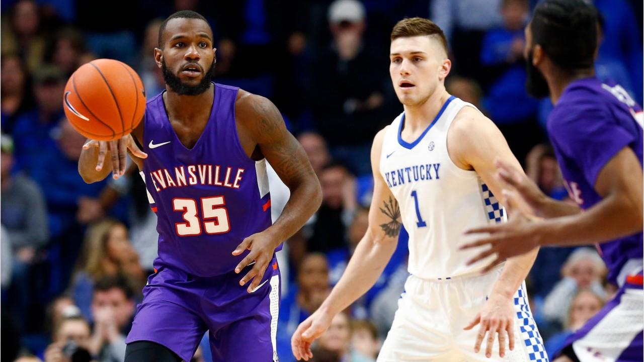 Evansville upsets No. 1 Kentucky at Rupp Arena in first-ever matchup