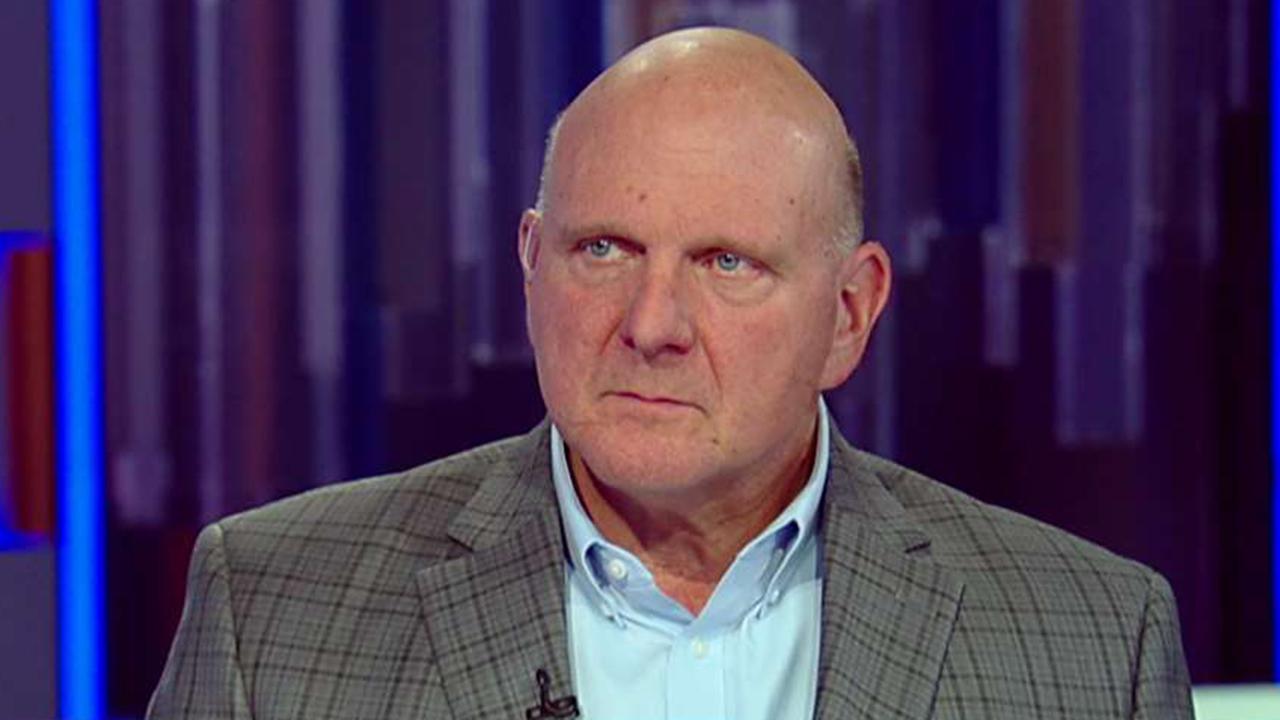 Steve Ballmer weighs in on government spending and attacks from some Democratic presidential candidates on the rich.