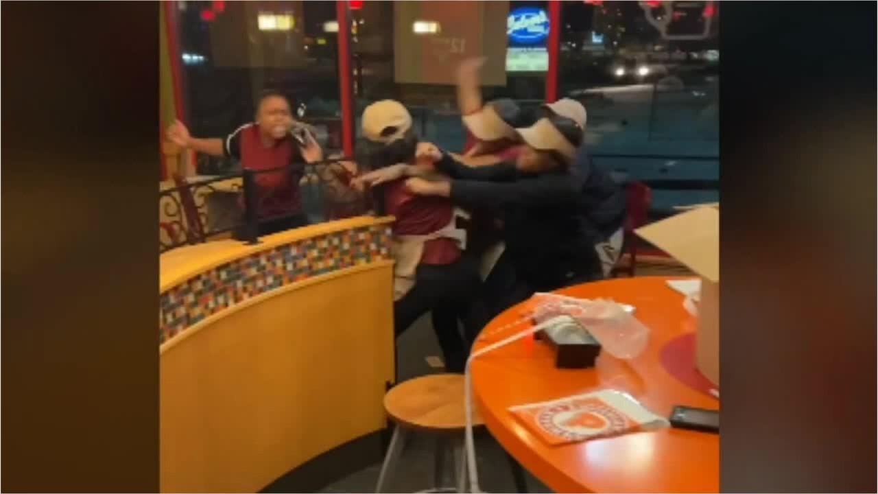 Seven Popeyes employees fired following wild brawl caught on film