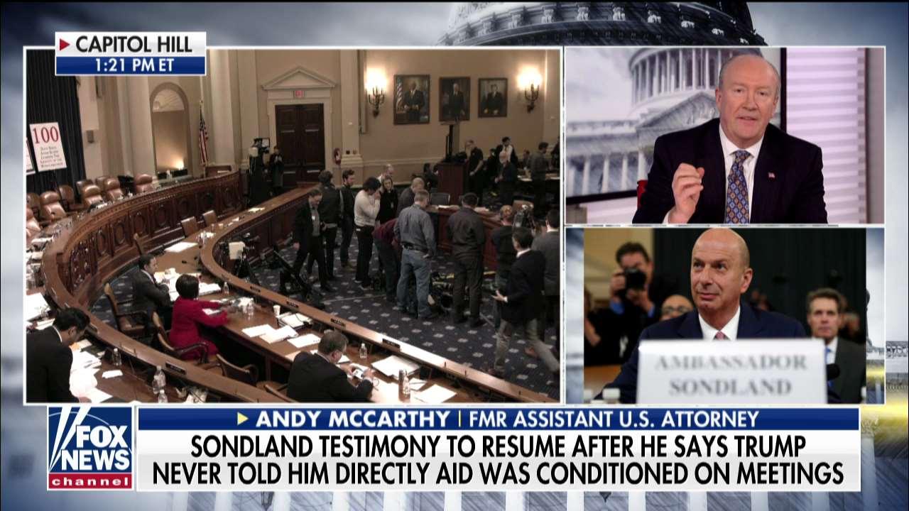 Andy McCarthy: There's a 'flaw' in Schiff's claims of bribery by Trump as an impeachable offense