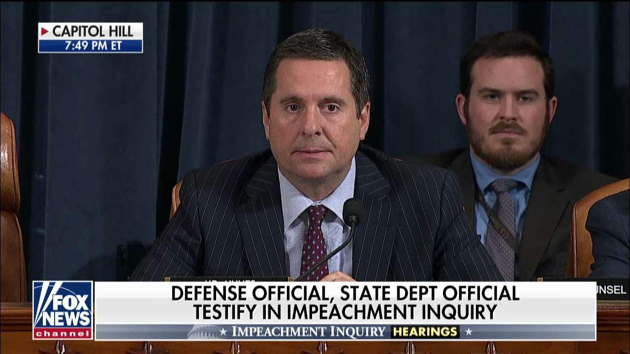 Nunes slams impeachment 'three-card monte,' yields to Schiff for 'storytime hour'