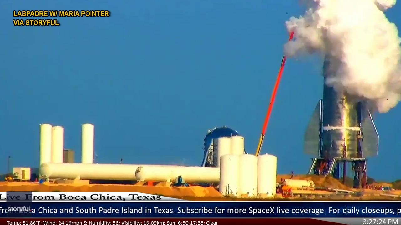 Prototype SpaceX Starship partially explodes during pressure test