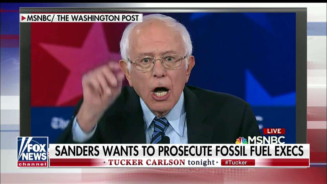 Tucker blasts 'phony' Bernie Sanders' fossil fuel hypocrisy