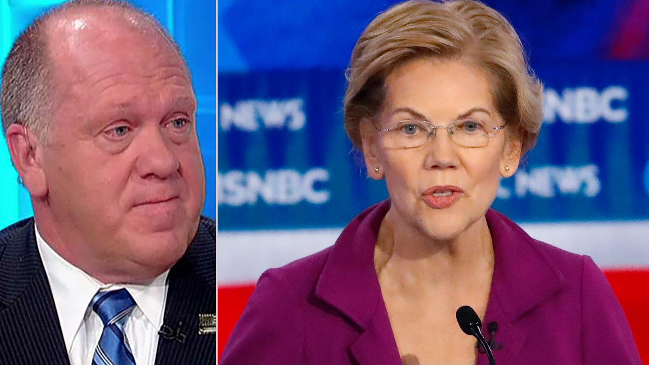 Tom Homan sounds off after Warren says taxpayers could pay to remove border wall