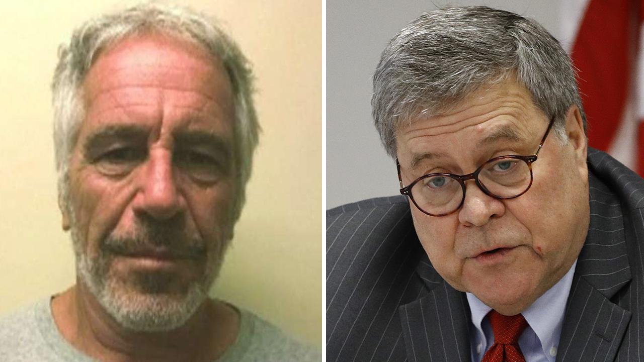 Attorney General William Barr says Jeffrey Epstein's suicide resulted from 'perfect storm of screw-ups'