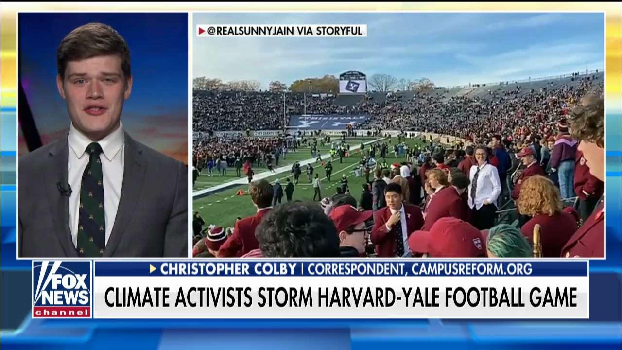 Student blasts climate activists for storming field at Harvard-Yale game: 'Empty activism'