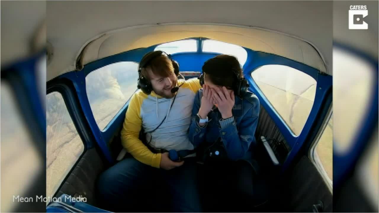 WATCH: KY man proposes to woman during intimate plane ride