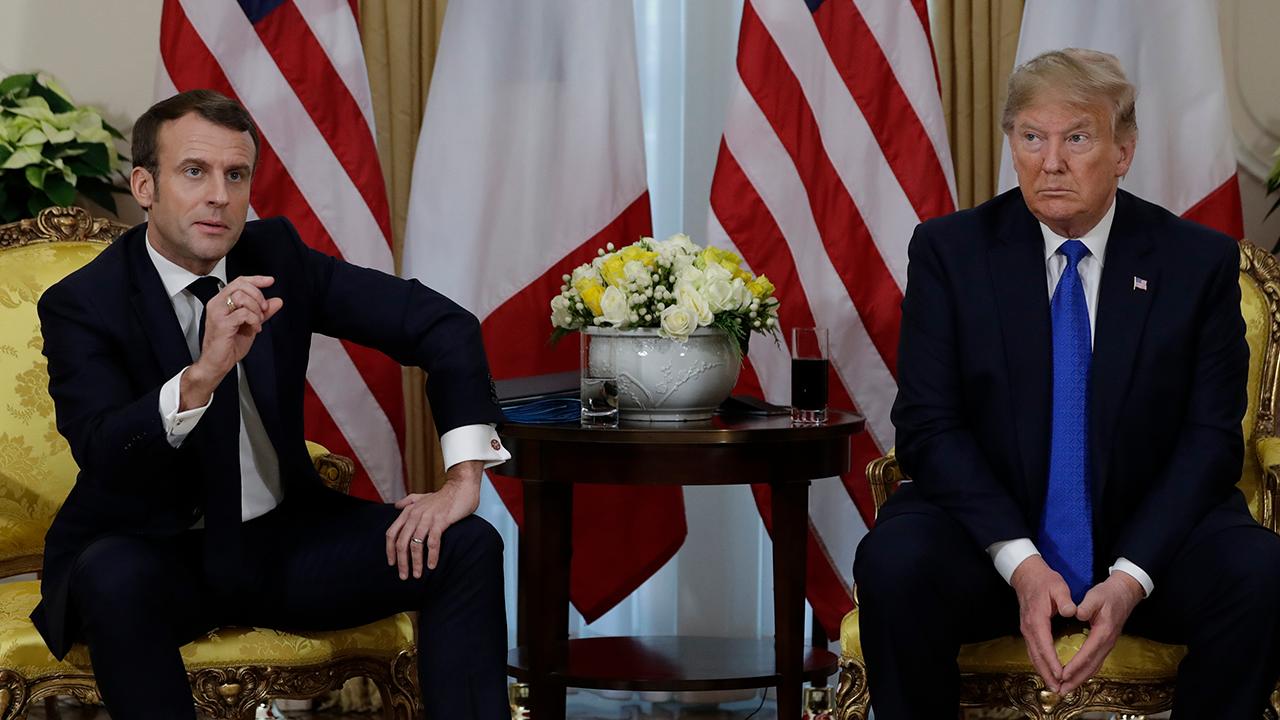 President Trump and France’s Macron clash on NATO and ISIS