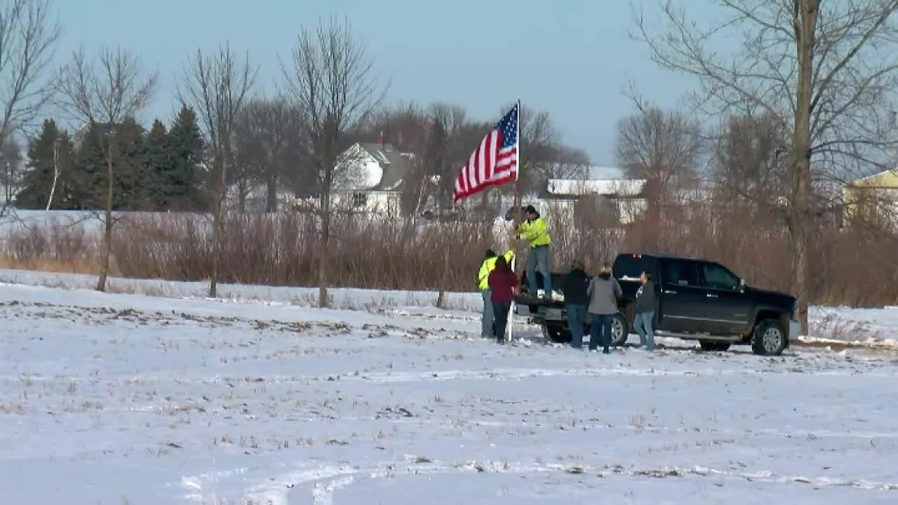 Flag raised near scene of Minnesota National Guard helicopter crash