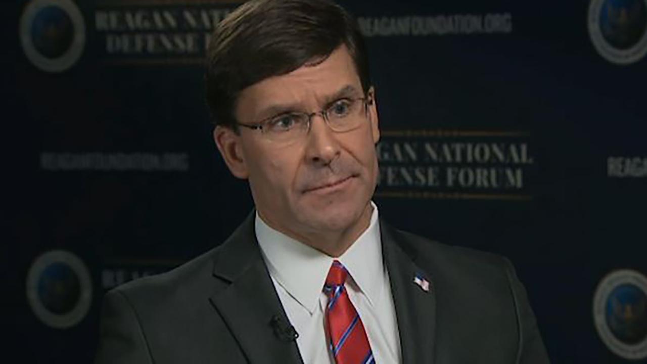 Mark Esper discusses the challenges to US national security following Florida Navy base shooting