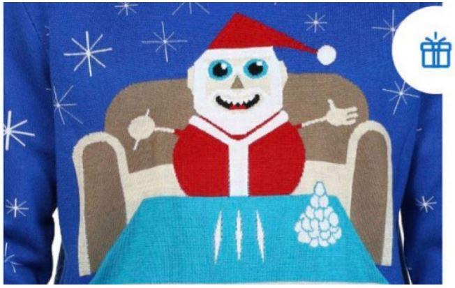 Walmart removes 'cocaine Santa' sweater from Canadian website