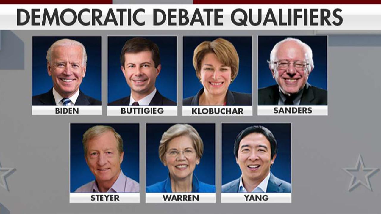 Only 7 candidates have qualified for next Democratic debate