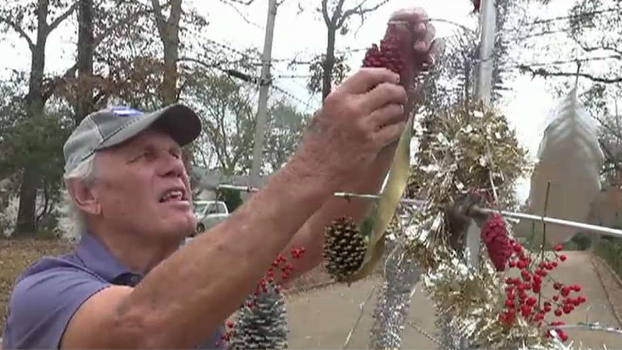 Mississippi community fills troublesome pothole with Christmas tree