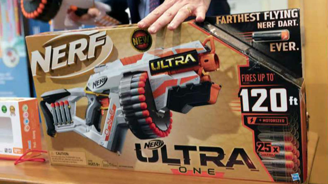 Consumer group urges Hasbro to remove 'assault-style' Nerf guns from its product line; reaction and analysis on 'The Five.'