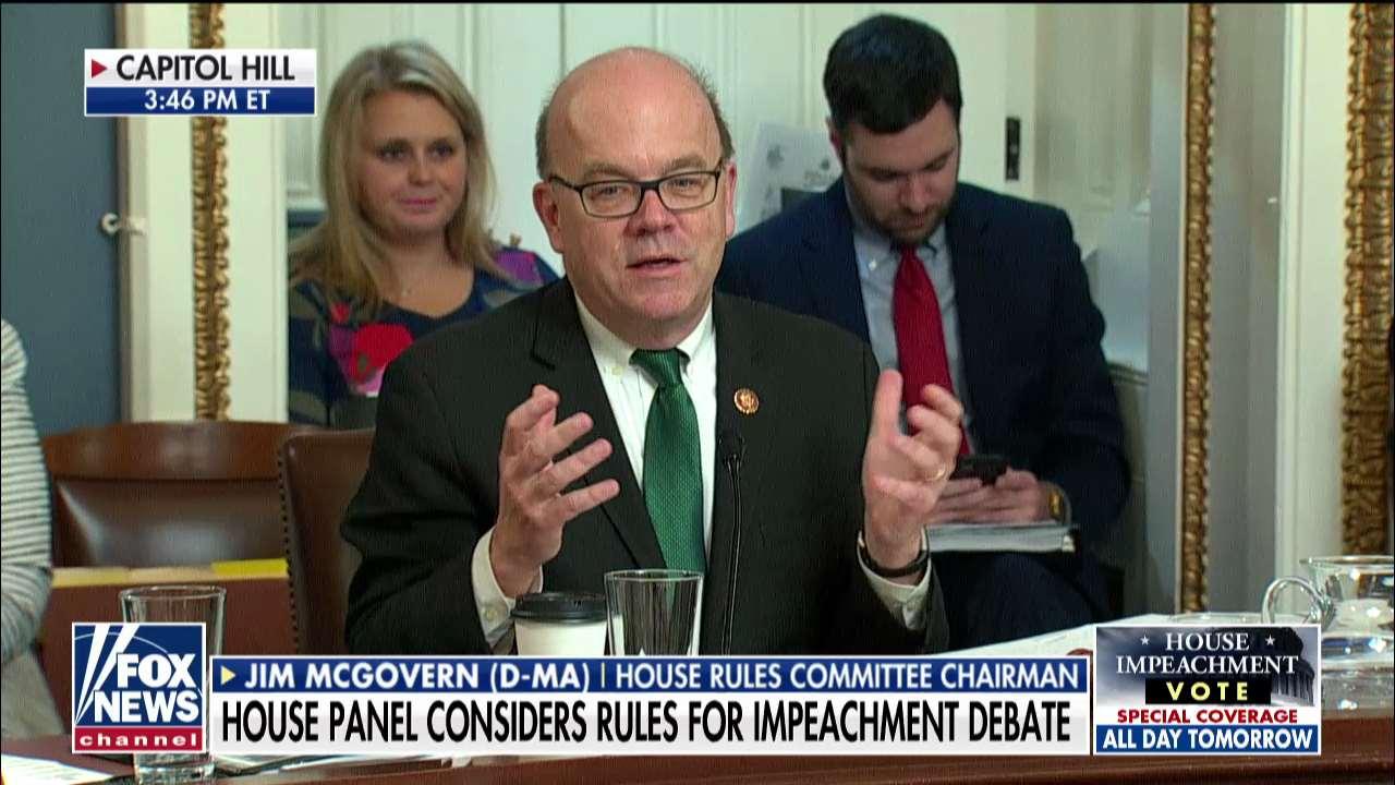 Dem Chairman McGovern says impeachment intended to stop 'crime in progress,' prevent 'rigging' 2020 election