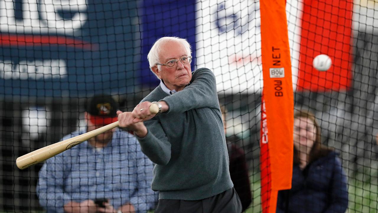 Bernie Sanders goes to bat for minor league baseball on the campaign trail