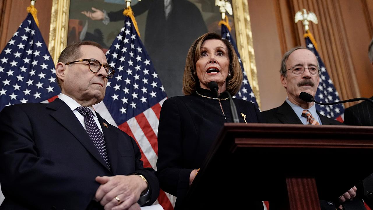 House Democrats address House voting to impeach President Trump	