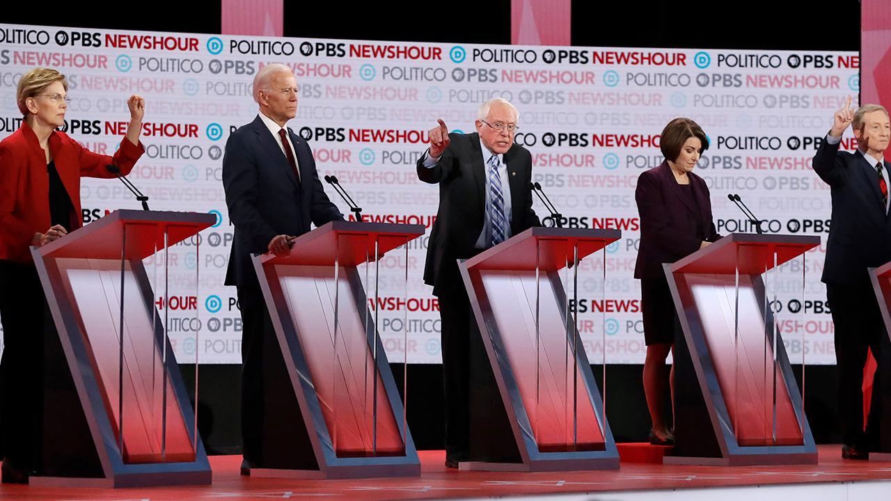2020 Democrats on defense over age, fundraisers and experience at Los Angeles debate