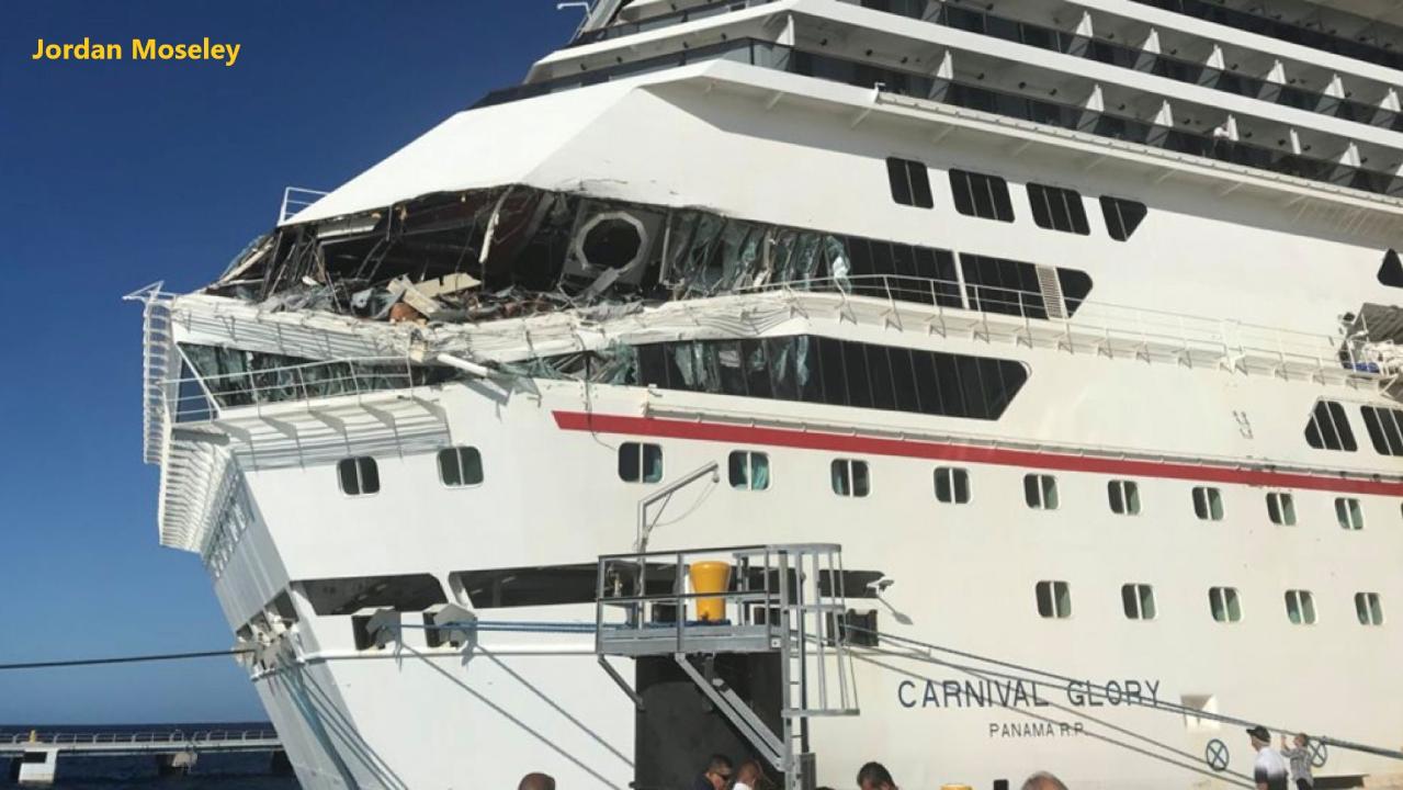 WATCH: Carnival cruise ships collide at port in Mexico