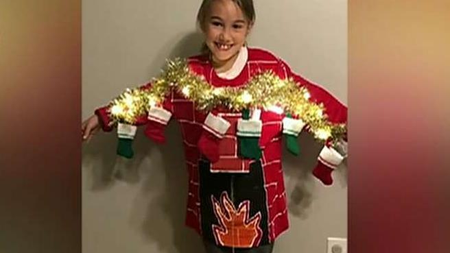 Mom designs epic 'ugly Christmas sweater'