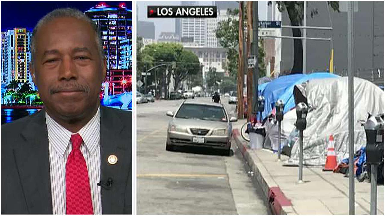 Secretary Ben Carson says California's homeless crisis is not a partisan issue