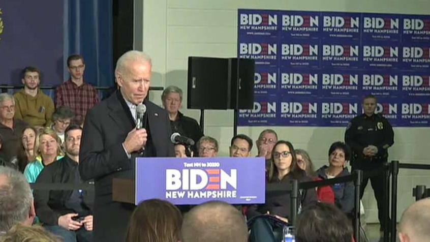Hecklers chant 'quid pro Joe' at Biden event in New Hampshire