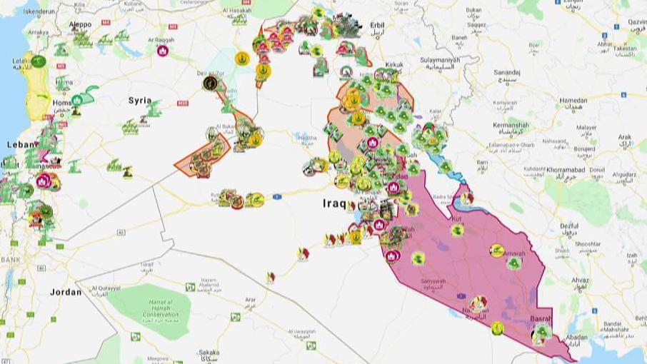 Interactive map tracks Shia militias in Middle East