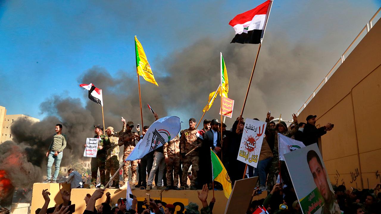 Iraqi protesters attack US Embassy in Baghdad
