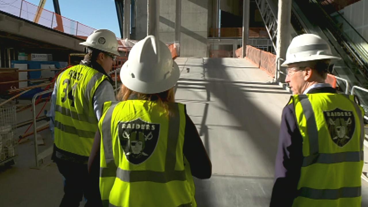 Fox Business brings first TV crew inside new Raiders stadium in Las Vegas during CES 2020