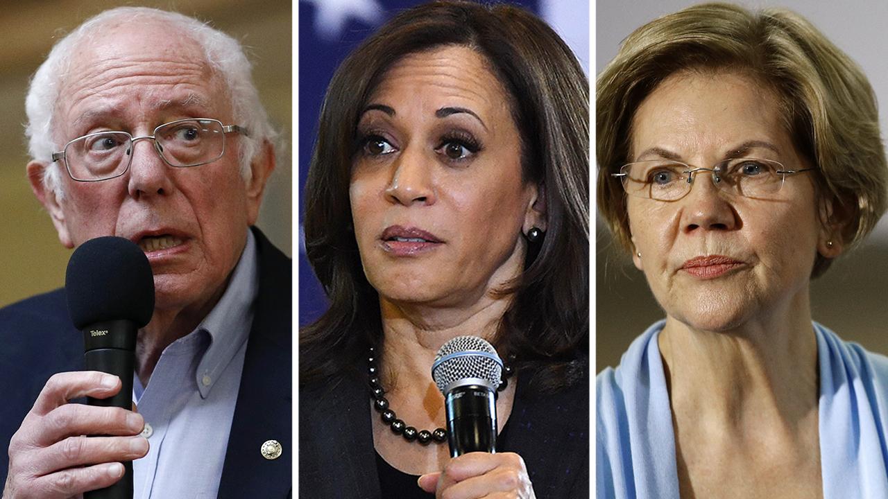 Kamala Harris appears to side with Warren in Sanders gender debate