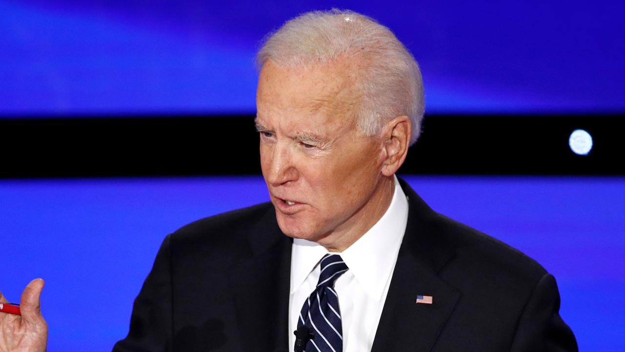 Biden touts record on climate change, Middle East