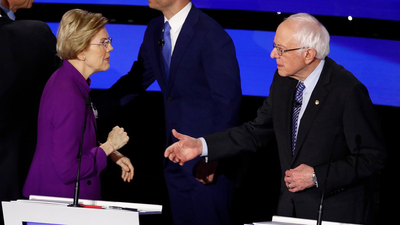 Tense Sanders-Warren exchange caught on hot mic: I think you called me a liar on national TV