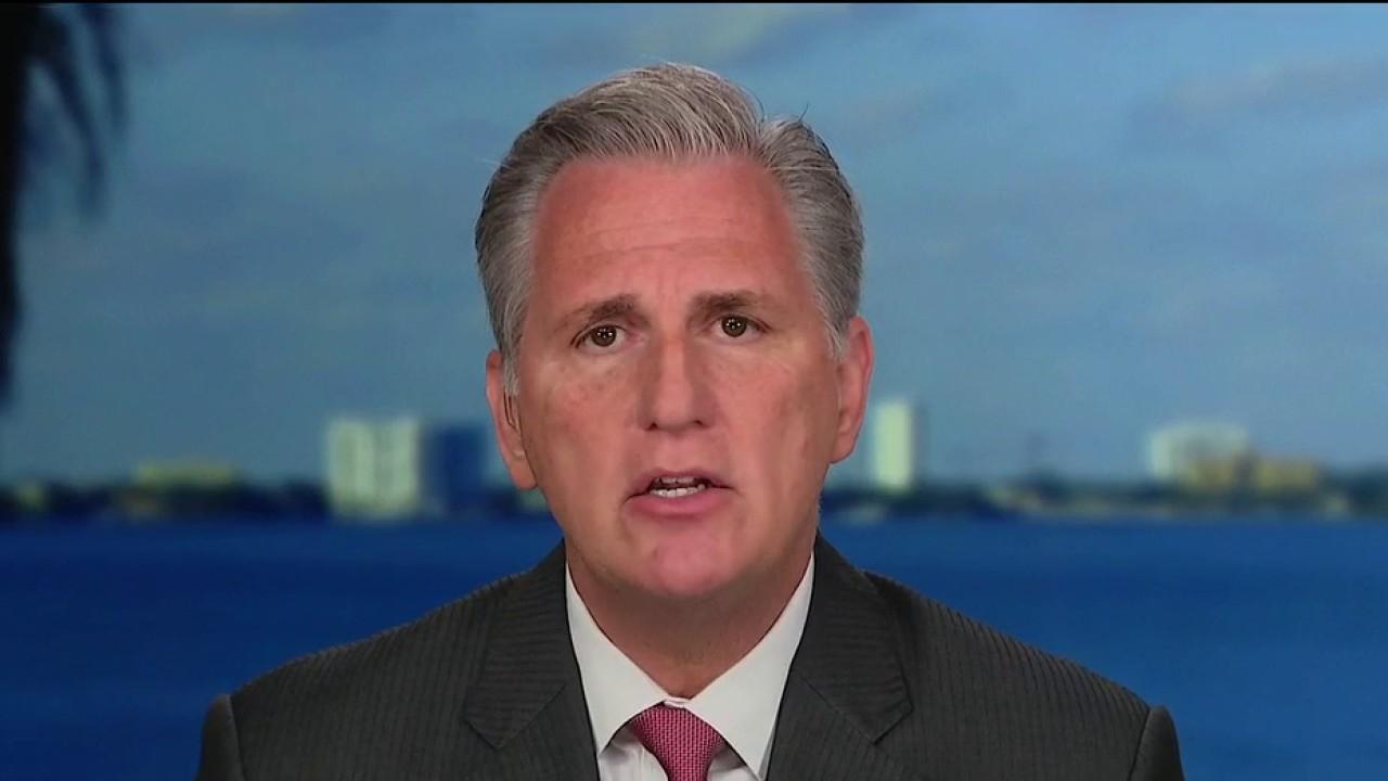 Rep. McCarthy fears attempts to oust Trump will continue if Democrats stay in power