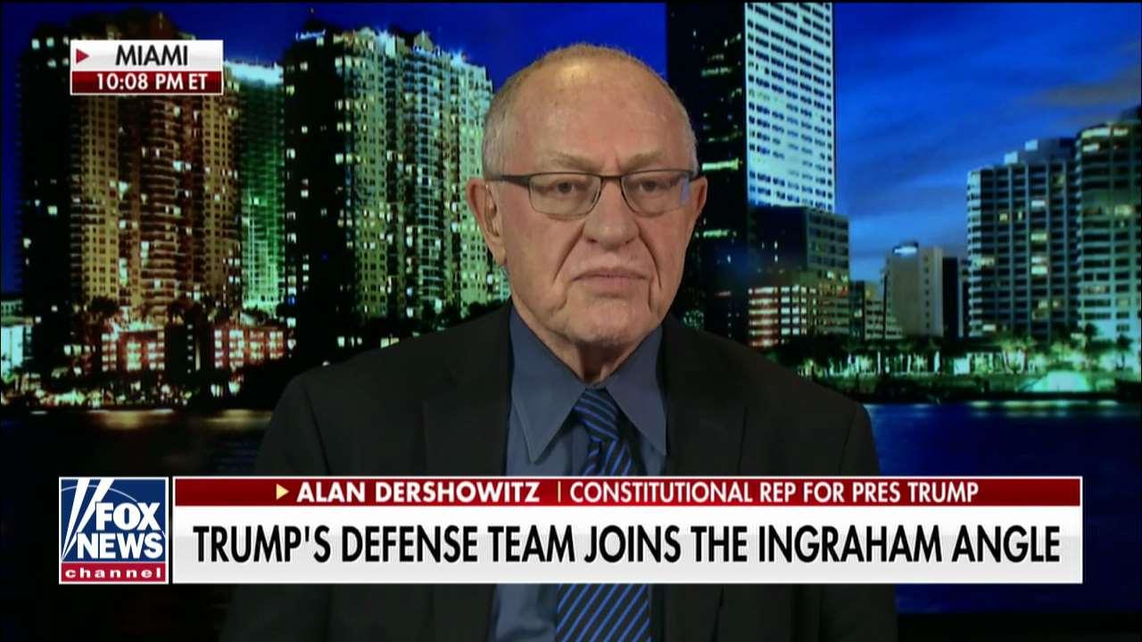 Dershowitz on his 'critical point' in defense of President Trump on impeachment