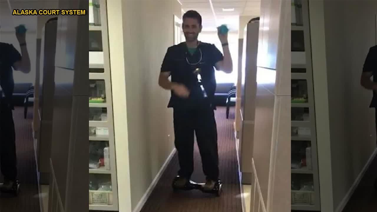Alaska dentist filmed performing dental procedure while on hoverboard convicted on 46 charges