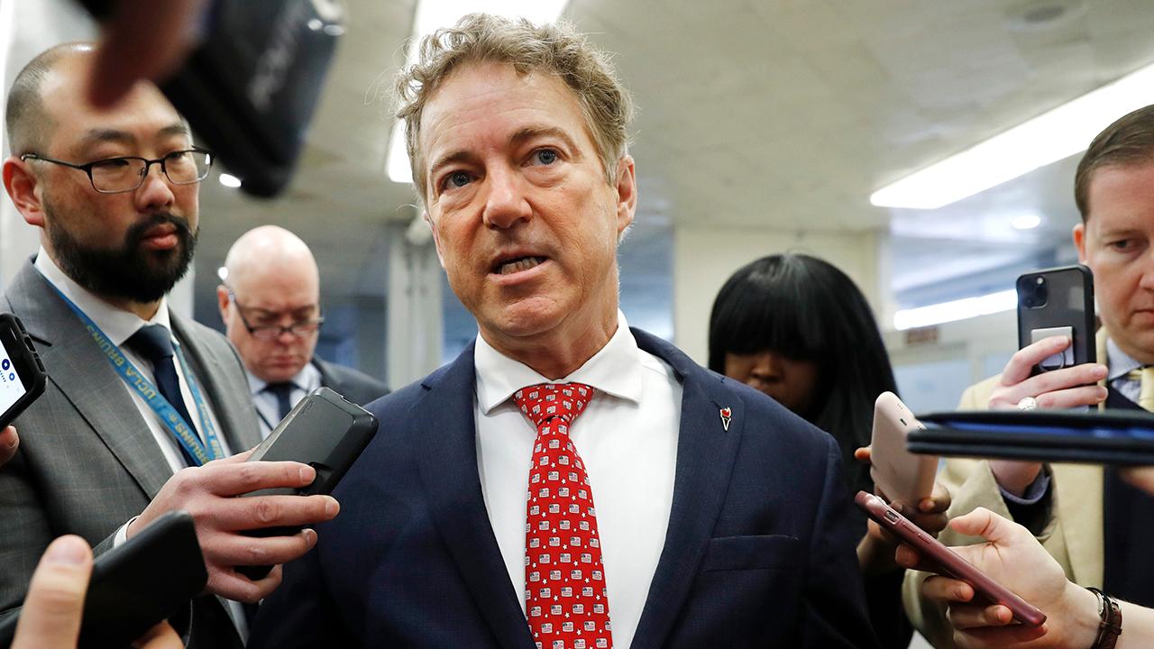 Sen. Rand Paul says 45 Republicans are ready to dismiss impeachment charges and end trial