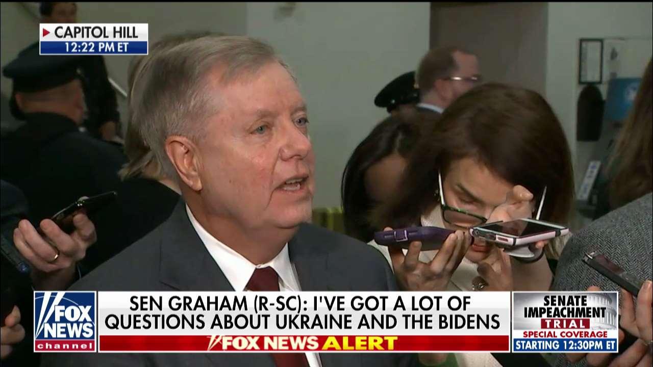 Sen. Graham: Trump told me yesterday the Bidens and Ukraine need to be investigated