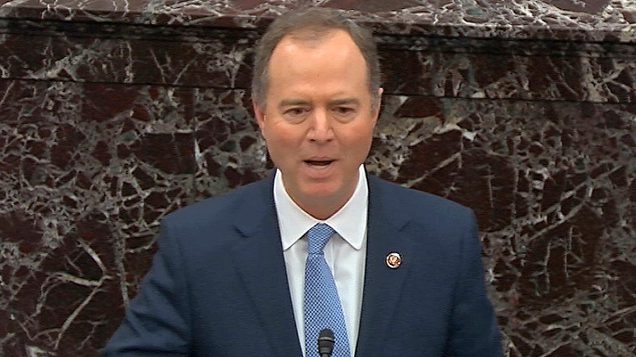 Media fawns over Schiff during impeachment arguments