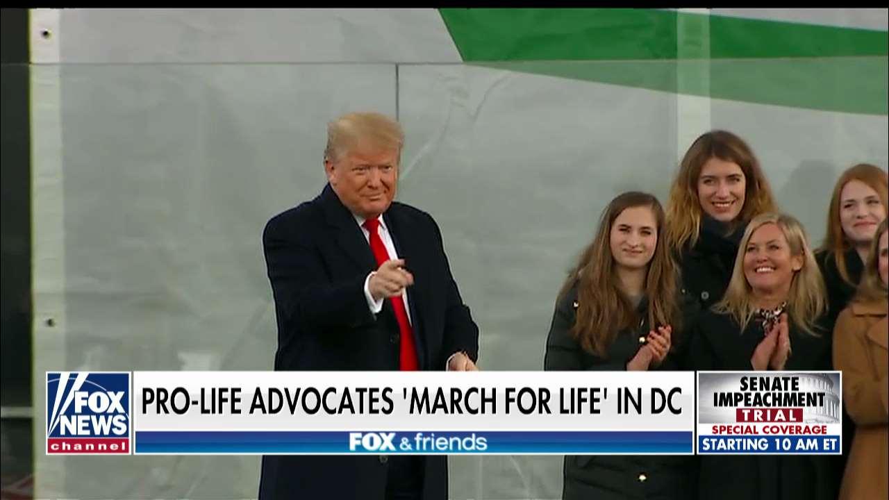 Rachel Campos-Duffy interviews President Trump at the March for Life